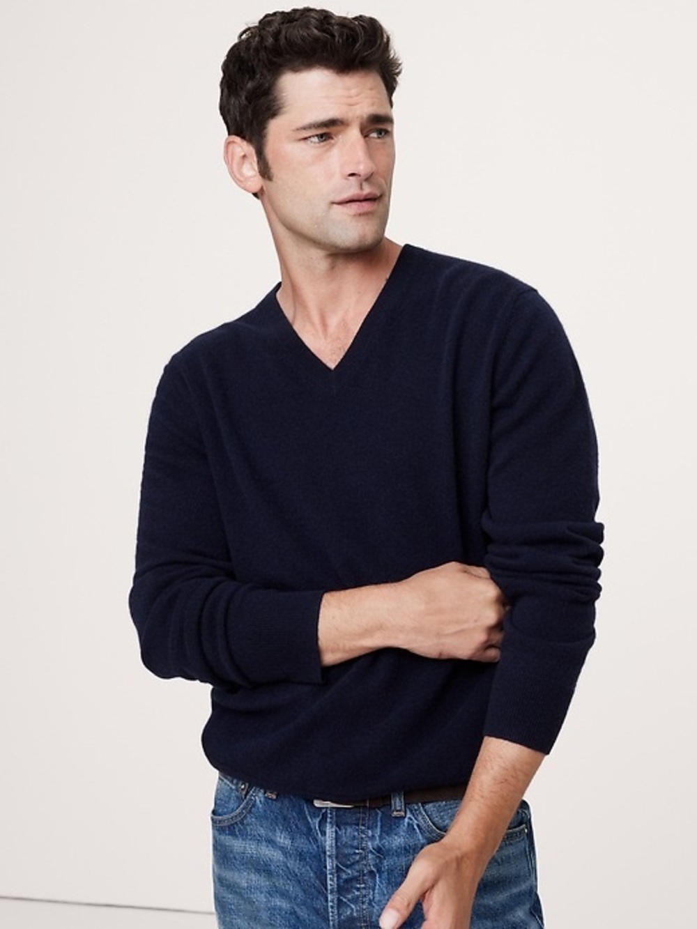 Banana Republic Silk Cashmere V-Neck Sweater